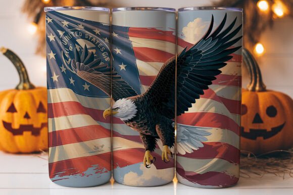 American Eagle 20oz Tumbler Wrap: Graphics for Tumbler Wraps