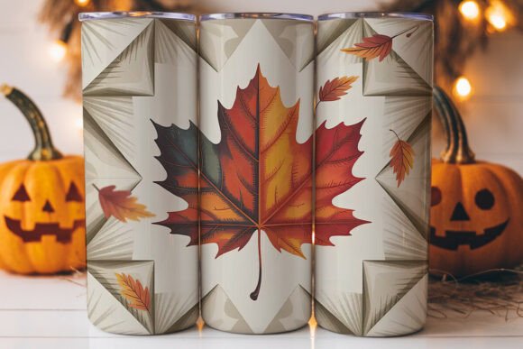 Autumn Leaves 20oz Tumbler Wrap: A Perfect Graphic for Local Brands