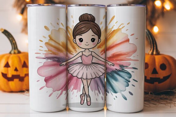 Ballerina Watercolor 20oz Tumbler Wrap: A Graphics Review