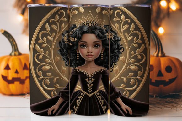 Black Princess Tumbler Wrap: A Versatile Graphics Asset