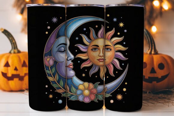 Celestial Sun Moon 20oz Tumbler Wrap: A Graphics Review