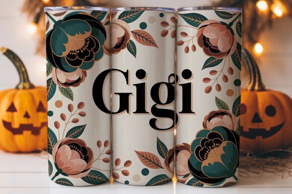Gigi Floral Tumbler Wrap: A Versatile Graphics Asset