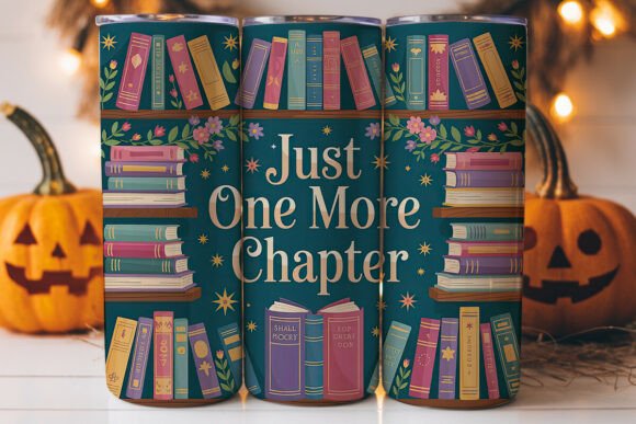 Magical Bookshelf 20oz Tumbler Wrap: A Graphics Gem