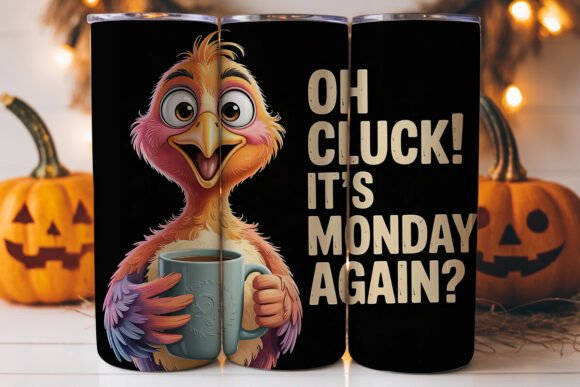 Monday Bird Coffee 20oz Tumbler Wrap: A Versatile Graphic for Publishers