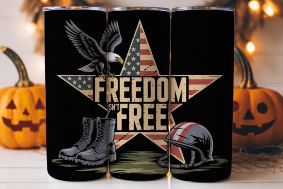 Patriotic Freedom Tumbler Wrap: A Versatile Graphics Asset