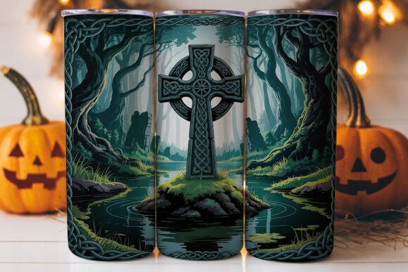 Review: Celtic Cross Fantasy 20oz Tumbler Wrap Graphics