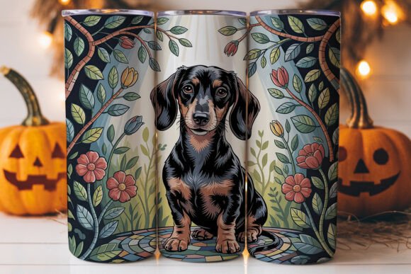 Review: Dachshund Mosaic 20oz Tumbler Wrap Graphics