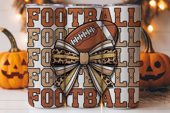 Review: Football Glam Bow 20oz Tumbler Wrap Graphics