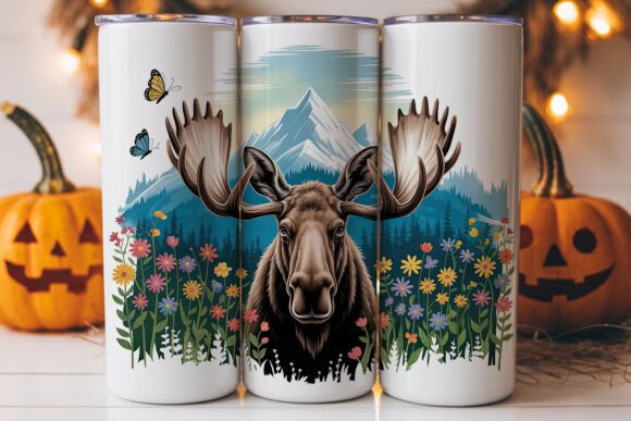 Review: Moose Wildflowers 20oz Tumbler Wrap Graphics