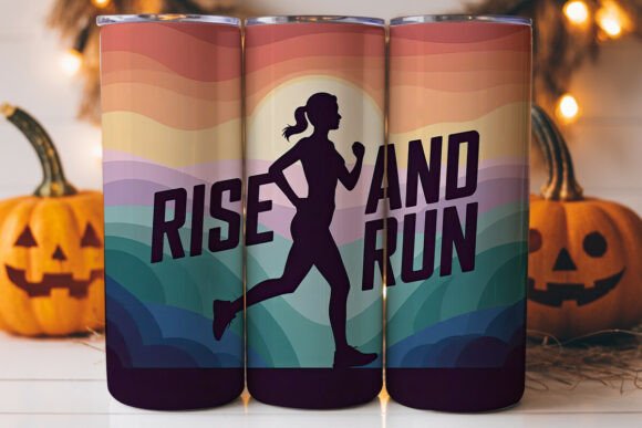 Rise and Run 20oz Tumbler Wrap: A Versatile Graphics Asset
