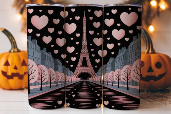 Romantic Paris Tumbler Wrap: A Versatile Graphics Asset