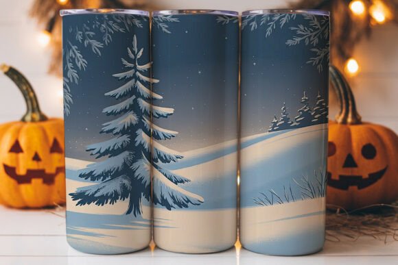 Winter Wonderland 20oz Tumbler Wrap Graphics